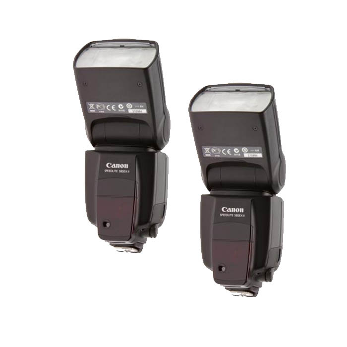 Canon Speedlite 580EX II Flash Unit x 2